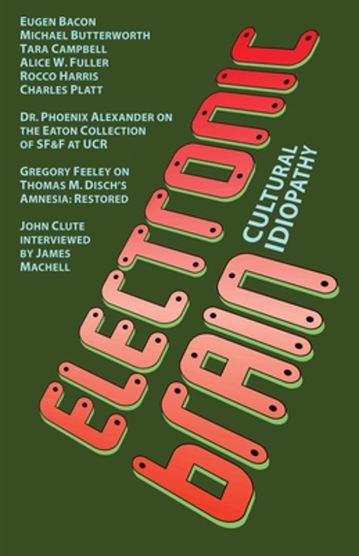 Electronic Brain magazine cover featuring James Machell's work